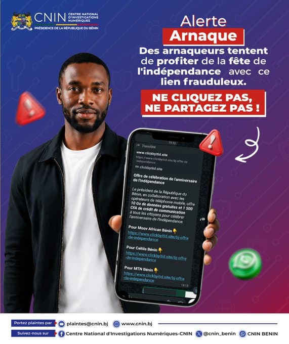 Ne cliquez pas sur ce type de liens